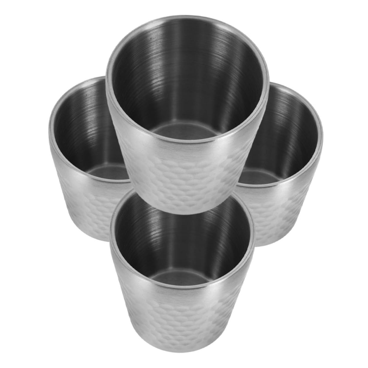 Taza café para acampar en set de 4 piezas de acero para exterior