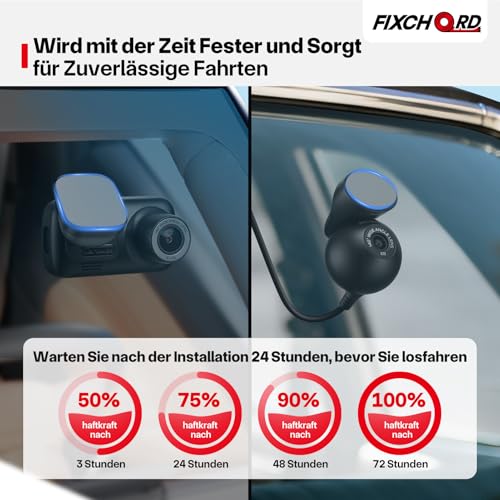 Doppelseitiges Klebepads Extra Stark, 6 Stück Doppelseitige Dashcam Klebepads, Klebepads Kompatibel mit Nextbase Serie 2-122, 222X, 222XR, 322GW, 422GW, 522GW, 622GW Front- und Rückkameras