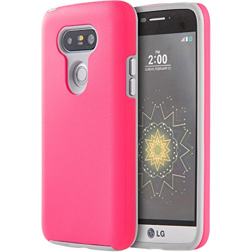 SLectionAccess Express Anti-Slip Hybrid Skin for LG G5 - Hot Pink