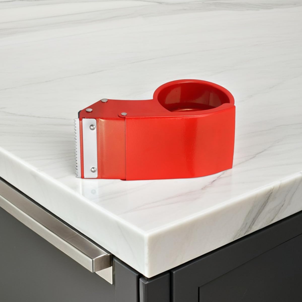 2pcs Portable Iron Tape Dispenser for Goods Packaging and Parcels