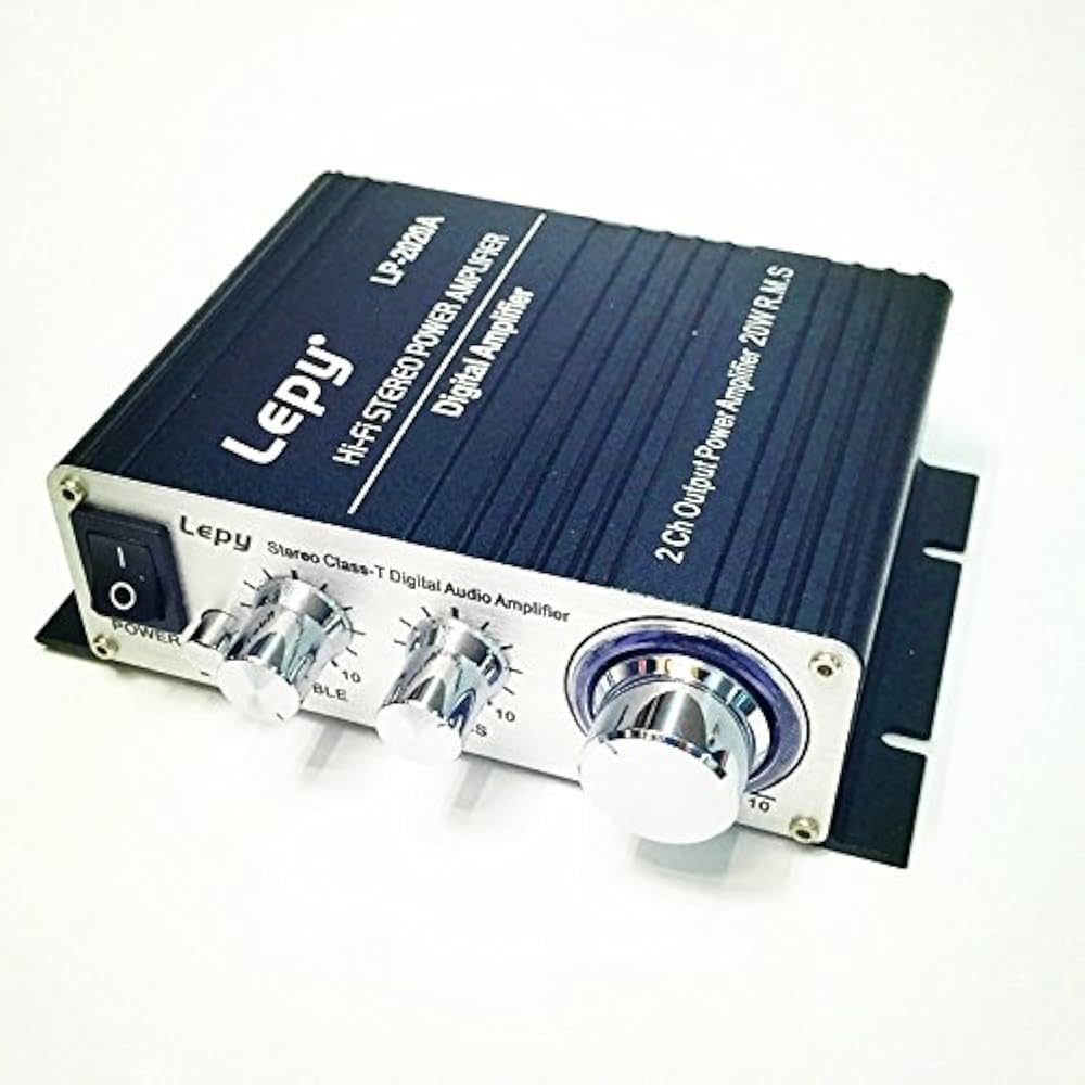 Amazon | LEPY LP-2020A+ デジタルアンプ ブラック+12V5A