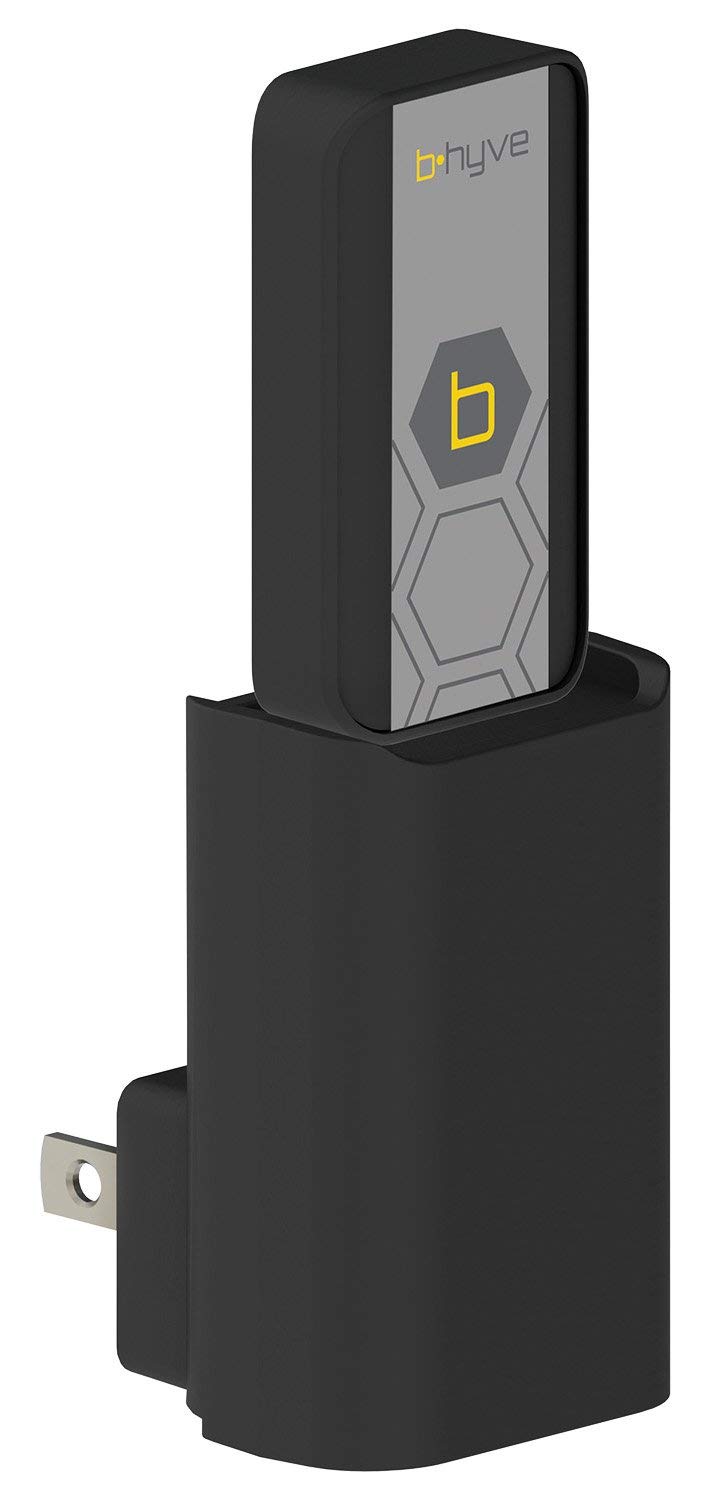 Orbit B-Hyve 94990-Programador Inteligente de riego con Enchufe Wi-Fi para Grifo de Manguera, Gris
