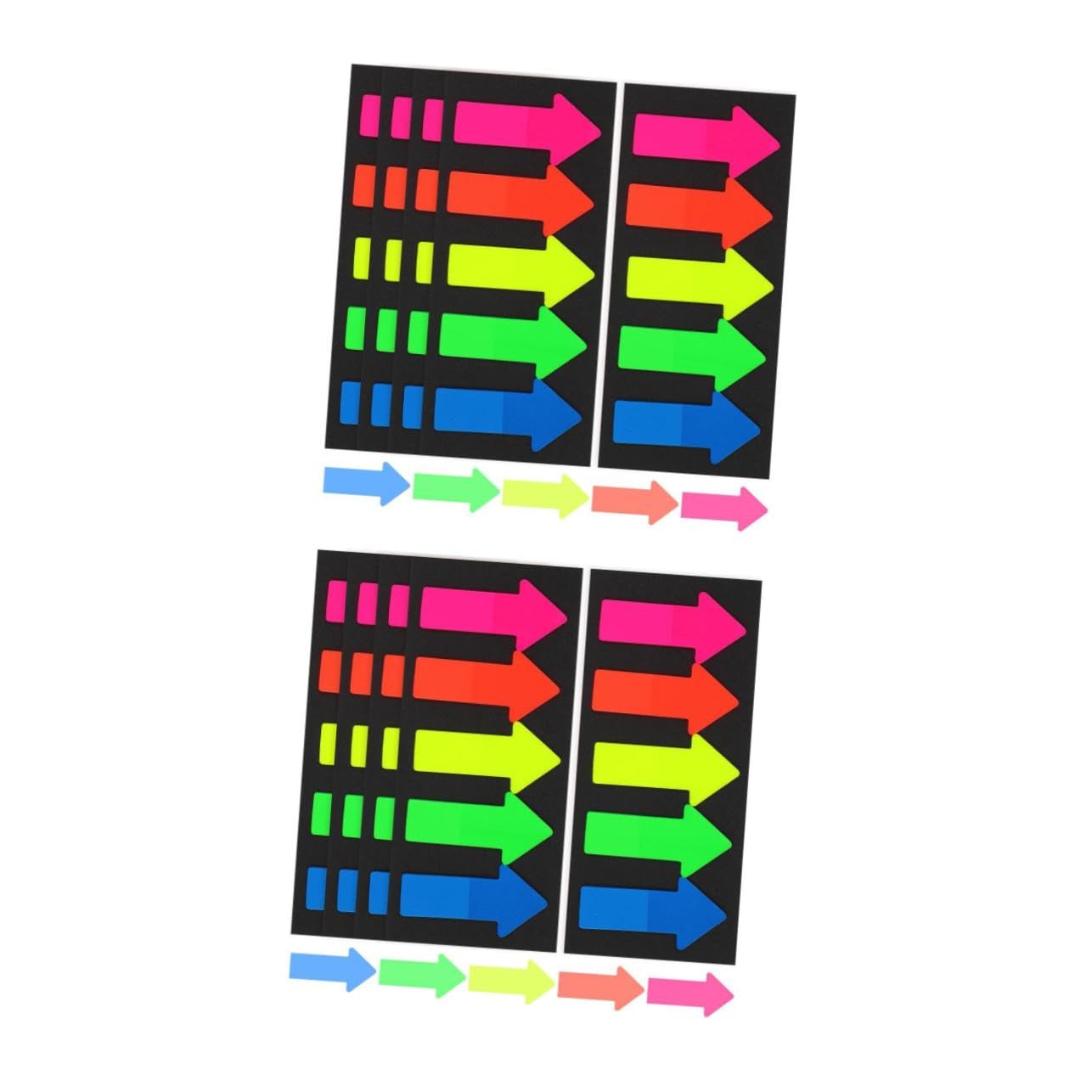 Housoutil 20 Sets Re Stickable Arrow Shaped Index Stickers Compact Page Markers for Students for Reading Organizing and Bookmarking