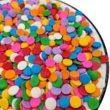 Homankit Rainbow Round Sprinkles, Edible Confetti Sprinkles for Celebration 8MM Round Sprinkles for Baking Cake Cupcake Ice Cream Cookie Decoration 2.82 Ounces