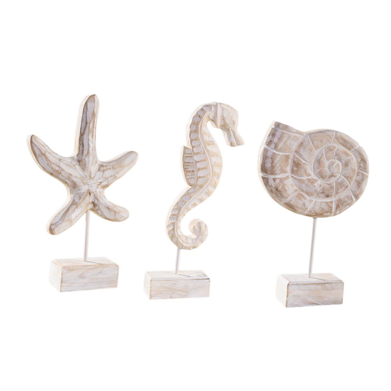 Décoration bois conque étoile hippocampe pour rompre la monotonie