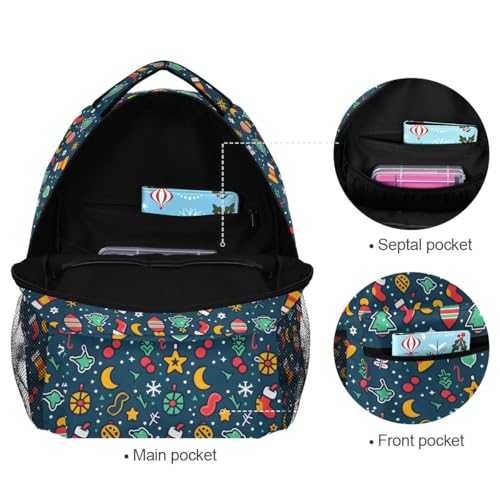 Sac à dos d'école Socks and Trees grande capacité multicolore taille S - 7