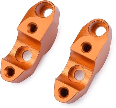Motorcycle Handlebar Riser Clamp, Increase Motorcycle HandlebarHeight compatible with KTM duke 390 250 200 125 duke390 (Orange)
