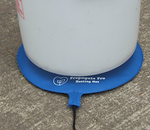 Brewing & Fermentation Heat Pad For Homebrew Beer & Wine Fermenting 120Vac 12 Or 25 Watt Heating Mat: Safe For Plastic/Glass Carboy & Bucket Fermentors Includes Heater Temperature Strip #TOP2