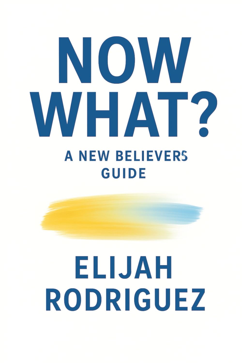 Now What? A New Believer's Guide