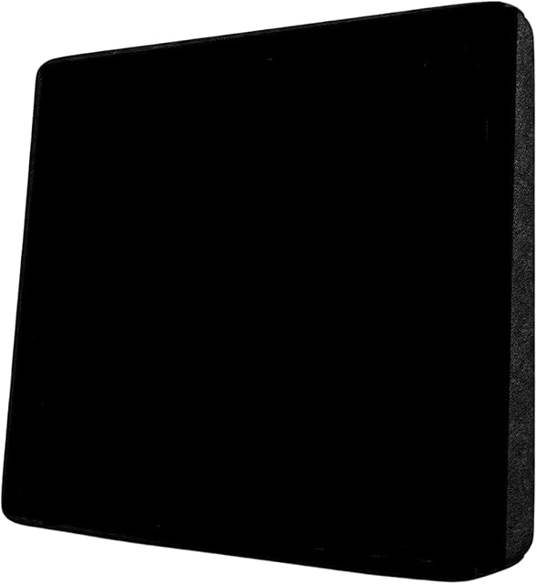 Comfiestyle 11 Degree Seat Wedge, High Density Foam Seat Cushion, Wedge Cushion for Cars and Office Chairs for Back Pain, Lumbar Support, Sciatica Relief, and Improved Posture (Black, 38 x 32 x 7.5)