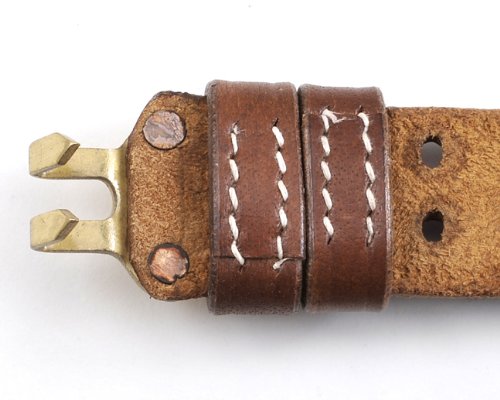 M1907 Leather Rifle Sling Dated 1942 M1 Garand Springfield Drum Dyed Leather #TOP2