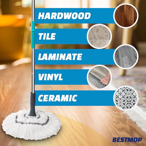 Bestmop BMTMV1 Twist Mop, Self Wringing Mop thumb #3