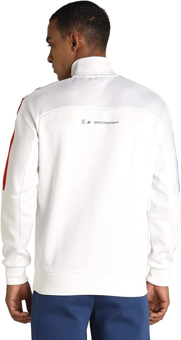 Buy Puma men bmw mms t7 track jacket white, (53334602-l) at Amazon.in