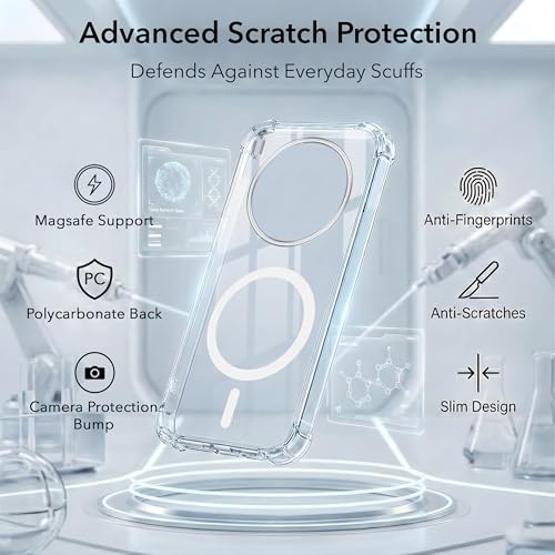 Image of Jkobi Shockproof Crystal-Clear Back Cover for Vivo X300 5G (Magsafe Wireless Support | Drop & Camera Protection | Hard Polycarbonate)