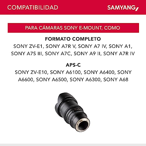 Ficha técnica Samyang SA1613 Lentes 35MM T 1.5 MK2 Sony E - Fernando Cortés