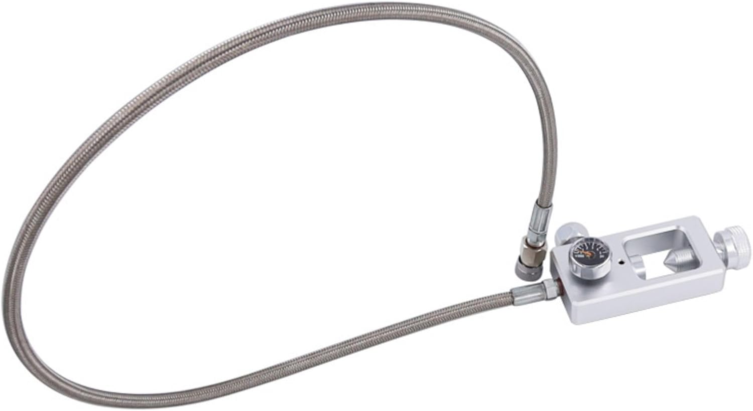 TUXING 4500Psi 36inch DIN Valve Scuba Adapter, Paintball Scuba Filling Station for HPA Tank, High Pressure Gauge, Aluminum Alloy Refill Adapter for Standard K-Valve, J-Valve, and H-Valve.