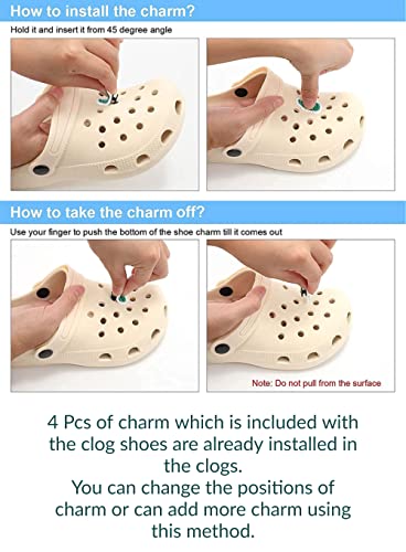 Image of SVAAR Slingback Clog Shoes for Boys & Girls || Indoor & Outdoor Sandals Clogs for Kids with 4 Cartoon Charm
