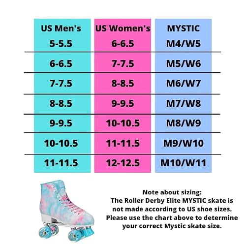 Mystic Freestyle Tie Dye Roller Skate Size 5