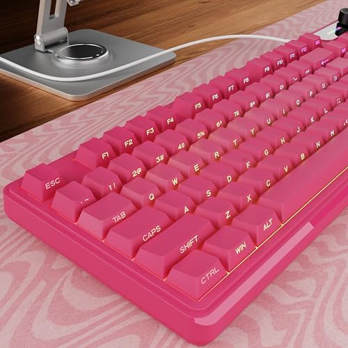 Amazon.com: EWEADN V102 Wired Keyboard, 98 Keys Creamy Gaming Keyboard ...