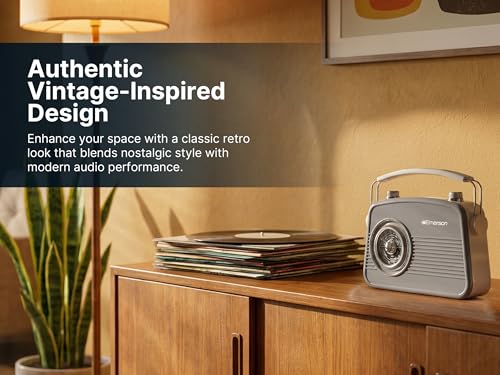Emerson Retro Portable Bluetooth Speaker w/ AM/FM Radio - image 2