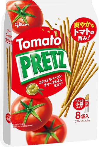 Pretz Tomato Family Pack – 8 Individual Pouches of Savory Tomato-Flavored Biscuit Sticks...