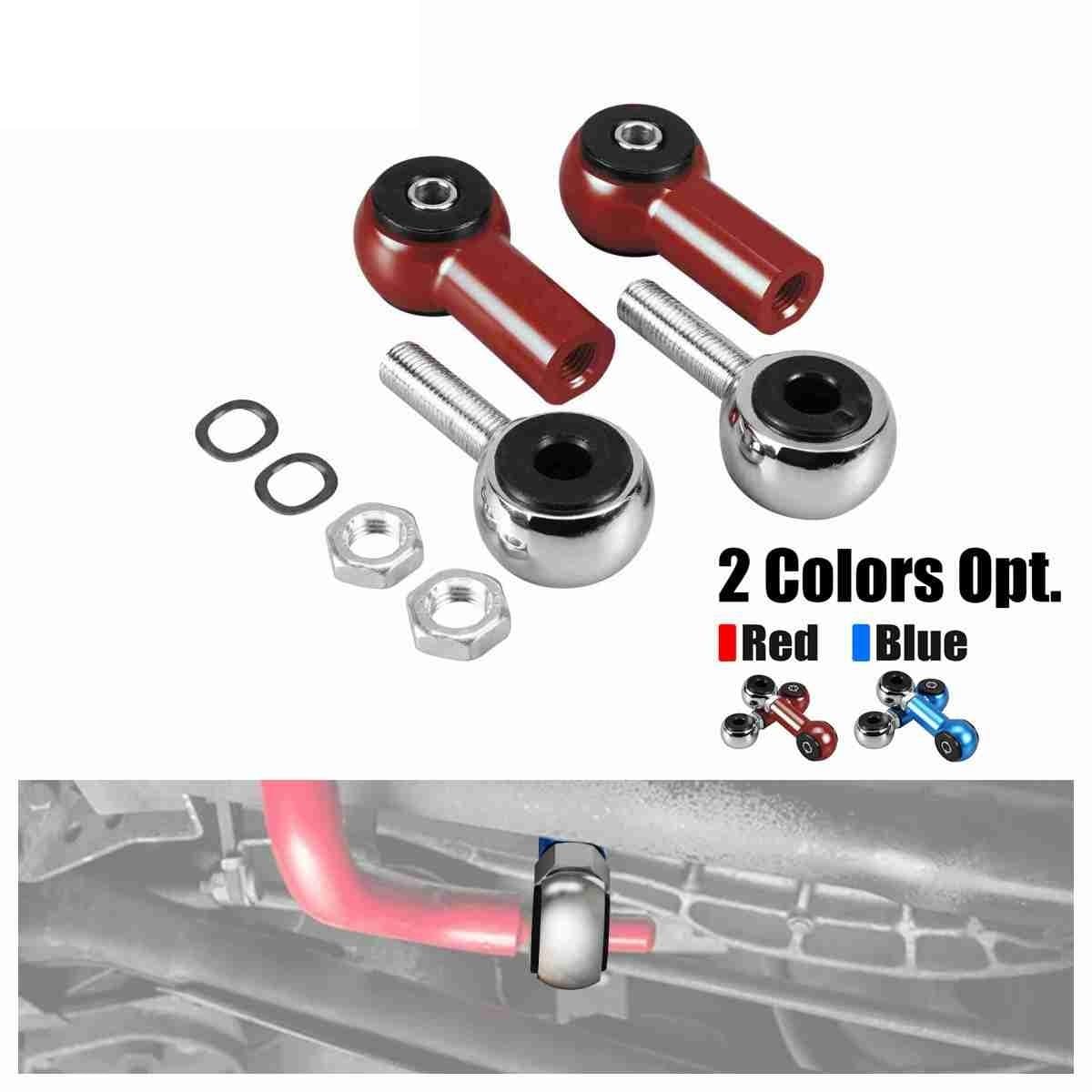zestaw stabilizatora Regulowany tylny drążek stabilizatora, zestaw łączników stabilizatora pasujący do BMW E46 320i 325i 328i 330i 330d 320d 1999-2006 Stabilizatory Poprzeczne(Red)