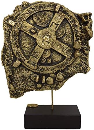 Talos Artifacts Antikythera Mechanism Sculpture The Ancient Greek First Computer in History Alabaster with Bronze Effect