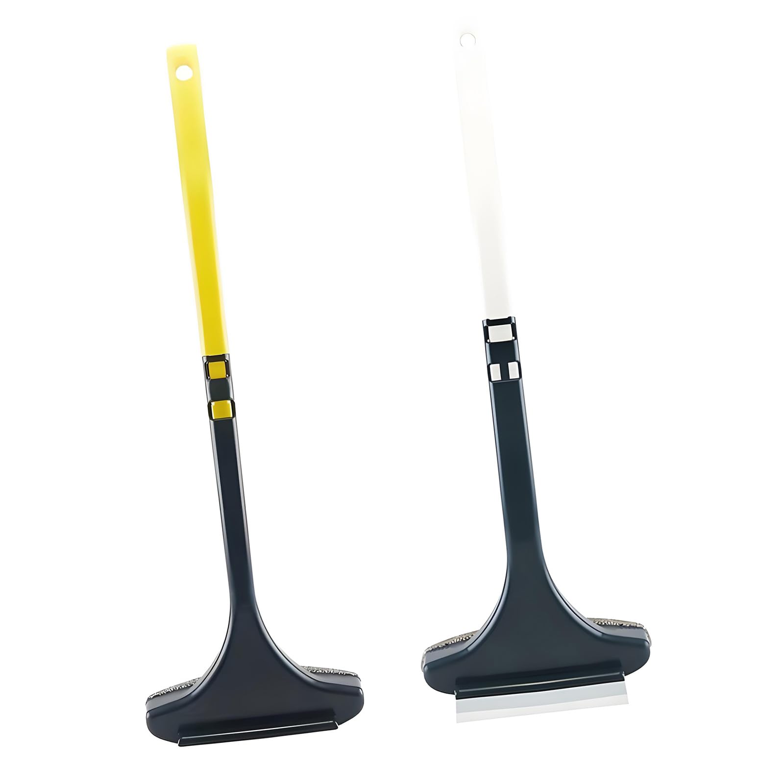 Window Screen Scrubber Brush with Removable Rod for Grime and Oil 16x46cm Thin Window and Glass Cleaner