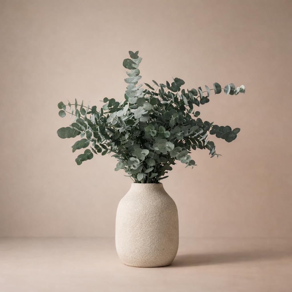 FLORES SOLIDARIAS - Flores Preservadas - Ramos de Flores Preservadas Naturales - Eucalipto Preservado - Regalo día de la Madre - Regalo Aniversario, Regalos San Valentín - Envio 24 h