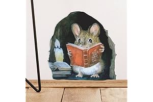 3D Realistic Mouse Wall Decals, Your Reading Companion