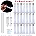 50PCS Lip Gloss Containers 15ml Silver Cap Refillable Cosmetic Squeeze Tubes + 2 x 20ml Syringes Tag Labels Stickers for DIY Lip Gloss Base Glitter