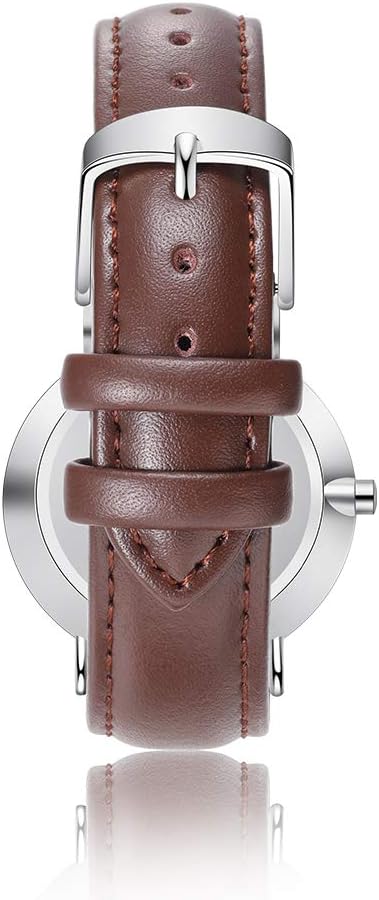 OPALSTOCK Personalized Watch Engraved Words Photo Wrist Watches Leather Strap Handmade Couple Watch Customized Father's Mother's Groom Gift