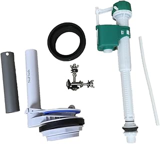 Glacier Bay Toilet Repair Kit for 3 inch Flush Valve for Two Piece Toilet has Adjustable Fill Valve with all the Hardware to install.