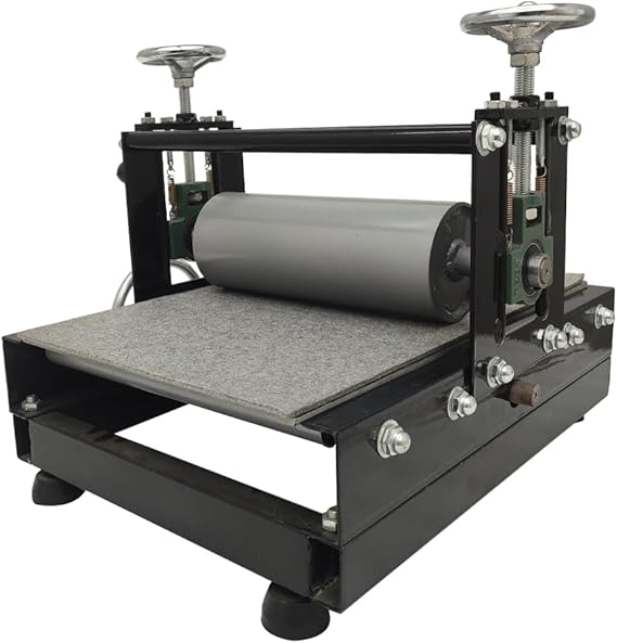 PreAsion Etching Press Machine Etching Printing Press Printmaking Letterpress Machine Printmaking Rubbing Machine Plaster Wood Paper Slab Roller Size: 28 * 10cm (11 * 3.9 )