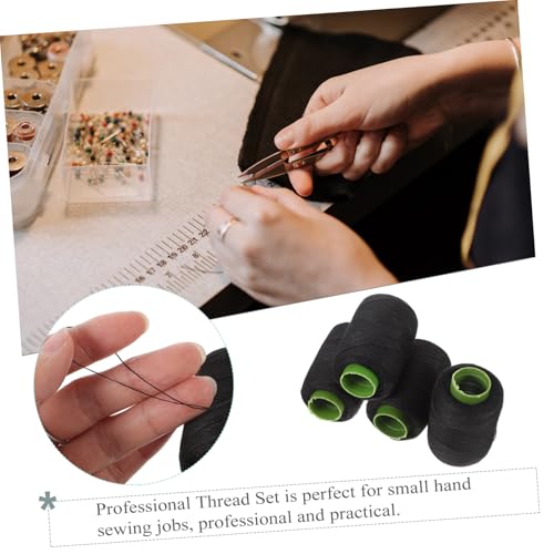 4 bobinas de hilo de costura para tapicería, ideal para costura a mano y acolchado miniatura 4