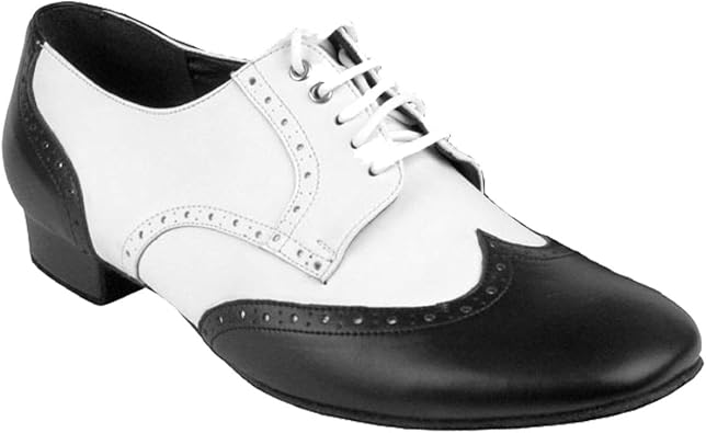Very Fine Dance Shoes Mens Ballroom Salsa Standard & Smooth Black & White Dance Shoes Comfortable Bundle of 4