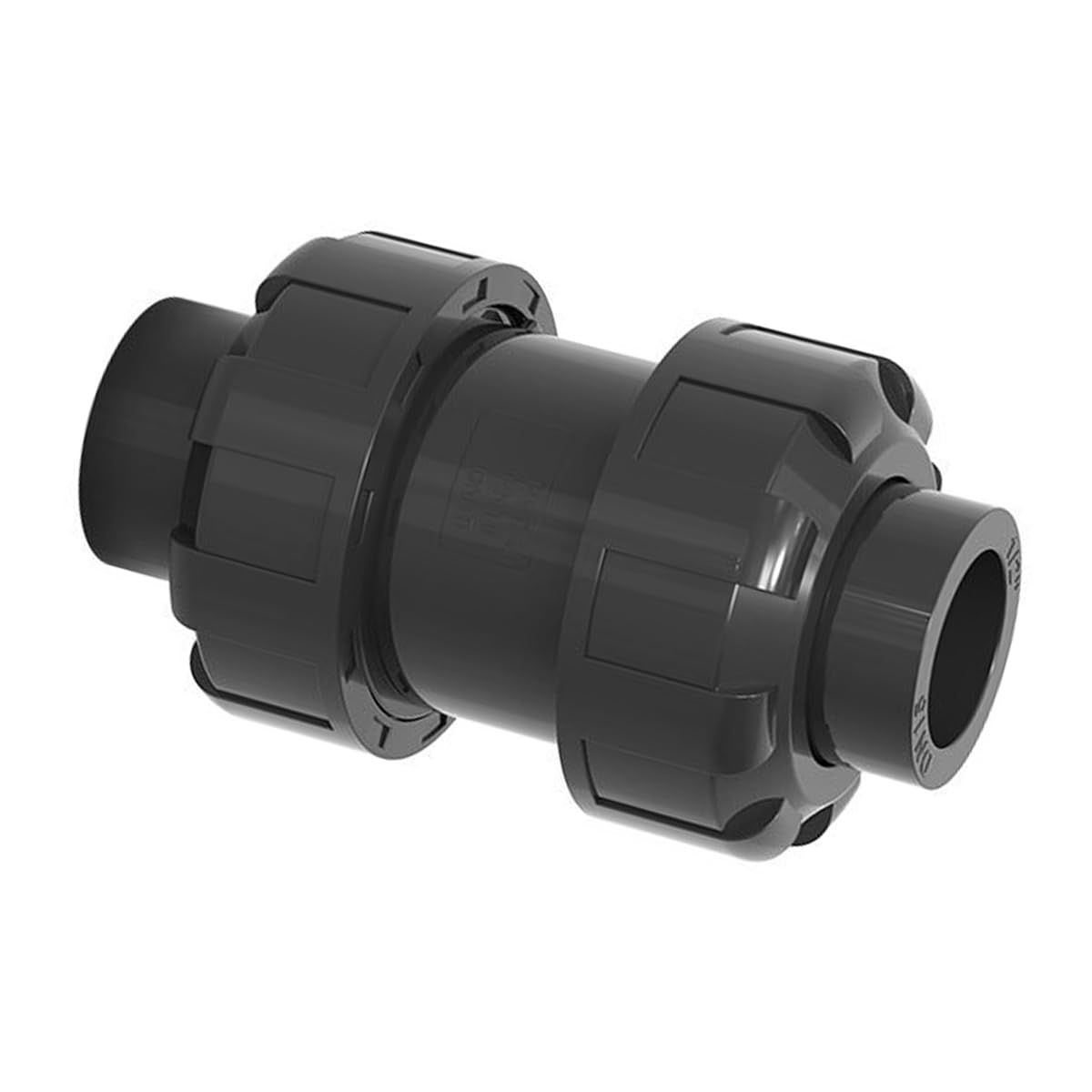 Qury Válvula de retención de bola de PVC, válvula de agua antirretorno con resorte, para uso en piscina y fontanería (diámetro interno 50 mm)