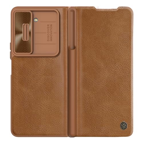 Housse cuir Galaxy Z Fold5 idéale pour les réunions de travail