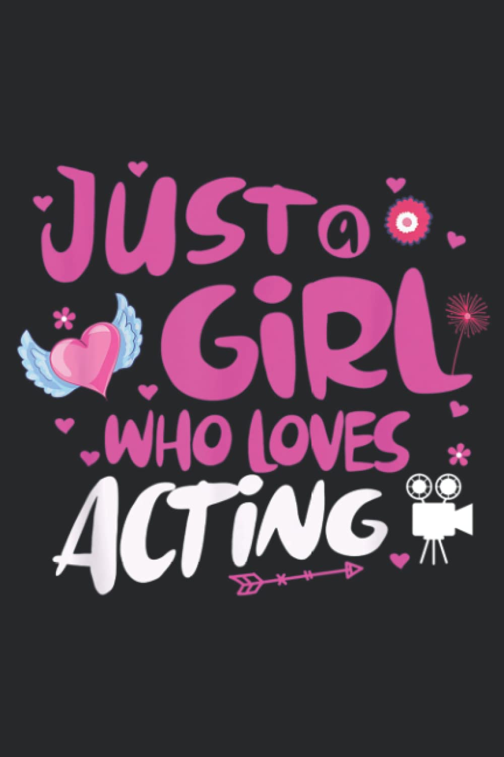 Just a Girl Who Loves Acting Meme: Daily Planner Notepad To Do Schedule, Medium 6x9 Inches, 120 Pages, Printed Cover