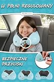FLOWZOOM Comfy Kids Poduszka Podróżna z Pianki Memory, Niebieska, 6-12 lat