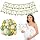 Sage Green Baby Shower Decor Kit with Games & Crown - 43pcs
