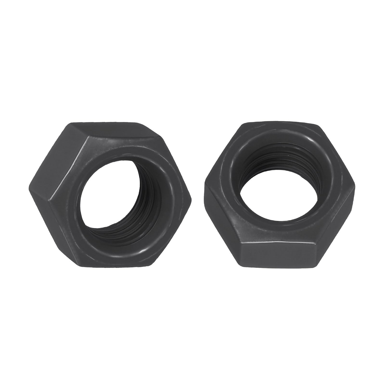 Kozelo 20pcs Hex Nuts - [M12-1.75] Carbon Steel Grade 8 Hardware Nuts for Mechanical Repair & Assembly, Standard Metric Coarse Thread Nut, Black Oxide