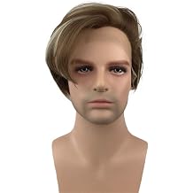 Aimole Lace Front Wig, Men's Hair, Short Straight Synthetic Wig, Heat Resistant Fiber, Natural Hair