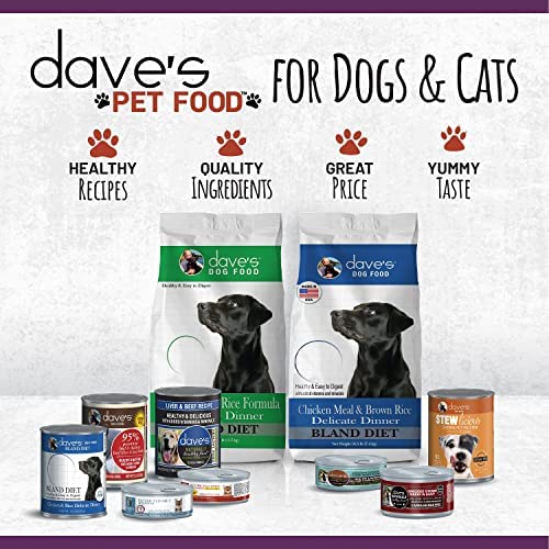 Dave's Pet Food Stewlicious Soft Dog Food Wet (Chicken Casserole), Made In Usa Canned Dog Food, Added Vitamins & Minerals, Wheat & Gluten-Free, Small To Large Dogs 13.2 Oz Cans (Case Of 12) #TOP4
