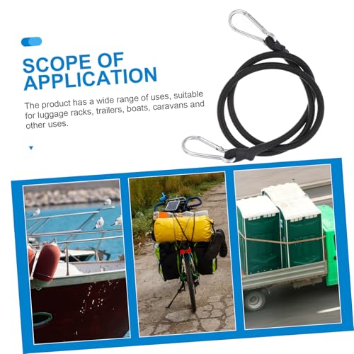 Cordes élastiques noires Mikinona sangles robustes de transport - 2