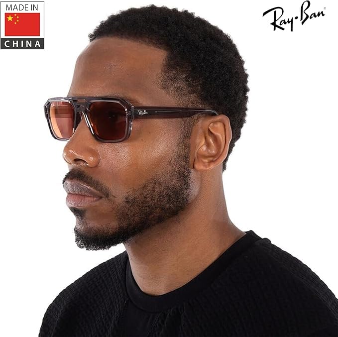 Image of Ray-Ban RB4397 CORRIGAN BIO-BASED Square-Round Shaped Sunglasses for Men & Women with Official RAYBAN Eyewear Kit