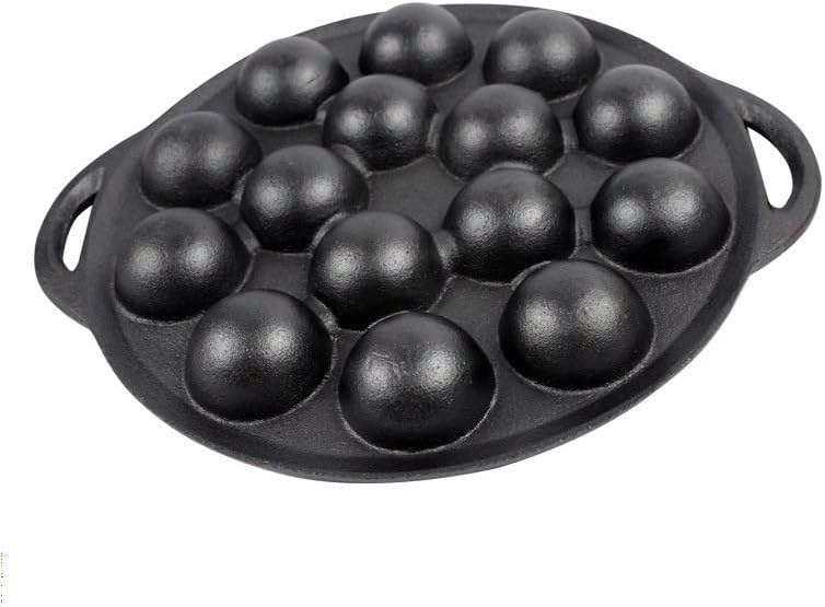 VONOTO (ヴォノト) たこ焼きパン 9インチ 鋳鉄製エスカルゴ皿 15型 たこ焼きメーカー スキレット タコボールパンケーキ用