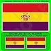 Espagne 2ème Drapeau de la République Espagnole, 100mm Vinyle Autocollant, x1+2 Bonus Stickers