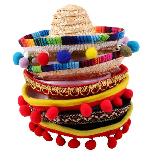 Chapeau Mexicain Mini en feutre LALAFINA avec serre-tête ergonomique pour festival