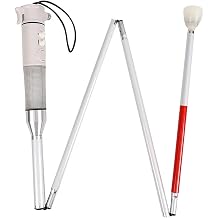 Sesli ve G rsel Sesli Alarml  K rler i in Katlan r Baston, Walk Stick